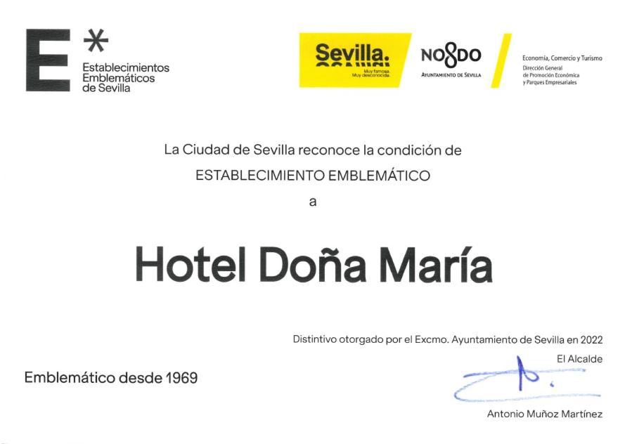 Hotel Dona Maria Seville Exterior photo